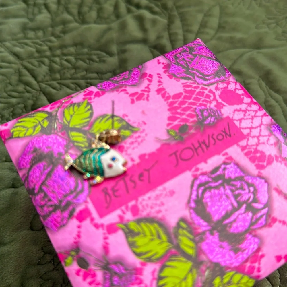 Betsey Johnson Colorful Fish Earrings